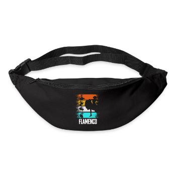 Flamenco Retro - Gürteltasche - Schwarz - Vorne