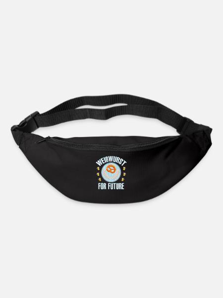 Weisswurst For Future Bayern lustig Geschenk - Gürteltasche - Schwarz