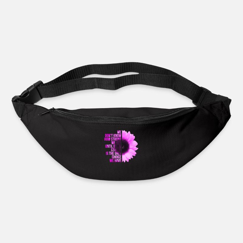Ist das einzige auserlesene Brustkrebs-Geschenk stark - Gürteltasche - Schwarz