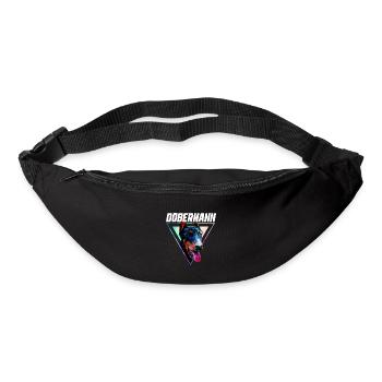 Doberman - Sac banane - noir - Devant
