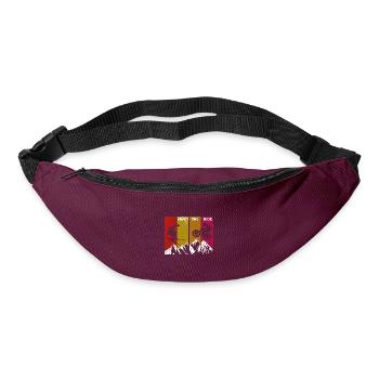 Mountain Bike Skiing Bike Cross Mountains High - Bum bag - burgundy - Front