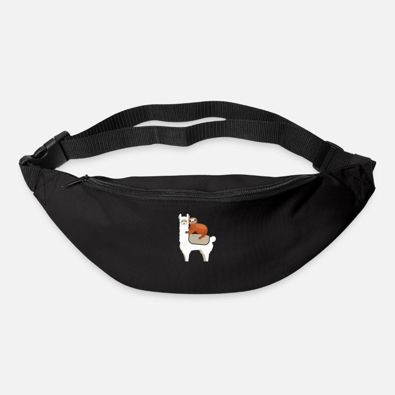 faultier lama - Gürteltasche - Schwarz