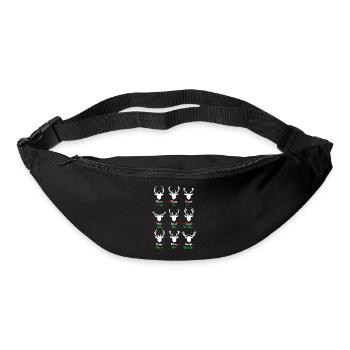 Weihnachten - Gürteltasche - Schwarz - Vorne