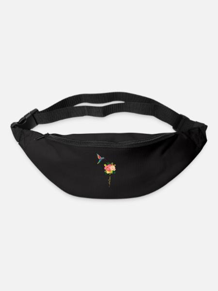Colibri oiseau colibris volant oiseaux colibri - Sac banane - noir