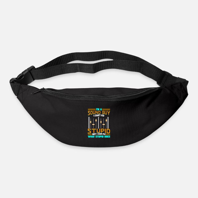 Sound engineer mixing console sound engineering sound engineer - Bum bag - black