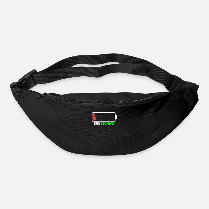 Need techno - Gürteltasche - Schwarz