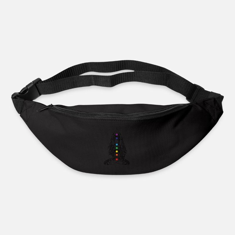 Les sept chakras - Sac banane - noir