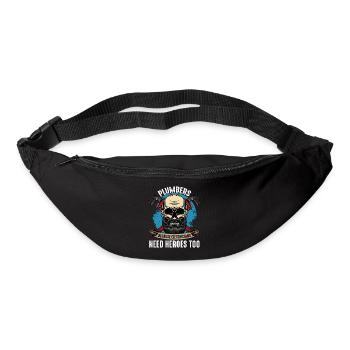 plombier - Sac banane - noir - Devant