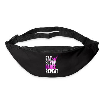 Food Sleep Dance Repetition - Bum bag - black - Front