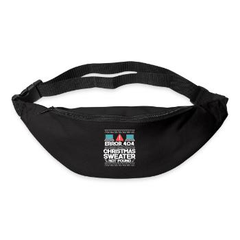 Weihnachtskostüm Ugly Christmas Xmas Geschenk - Gürteltasche - Schwarz - Vorne