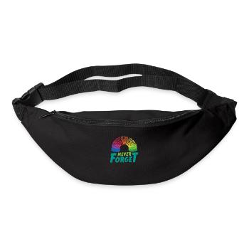 90s Never Forget Regenbogen Spielzeug Humor - Gürteltasche - Schwarz - Vorne