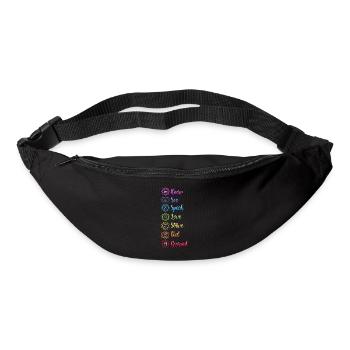 Sieben Chakra Om - Gürteltasche - Schwarz - Vorne