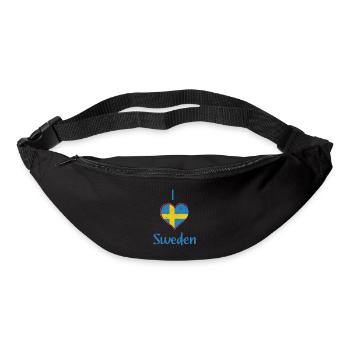 Suède - Sac banane - noir - Devant