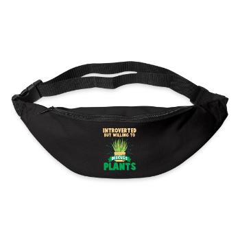 Introverted man Shy gardener strut - Bum bag - black - Front