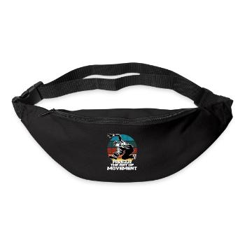 Parkour Freerunning Backflip Funsport Fun Gift - Sac banane - noir - Devant
