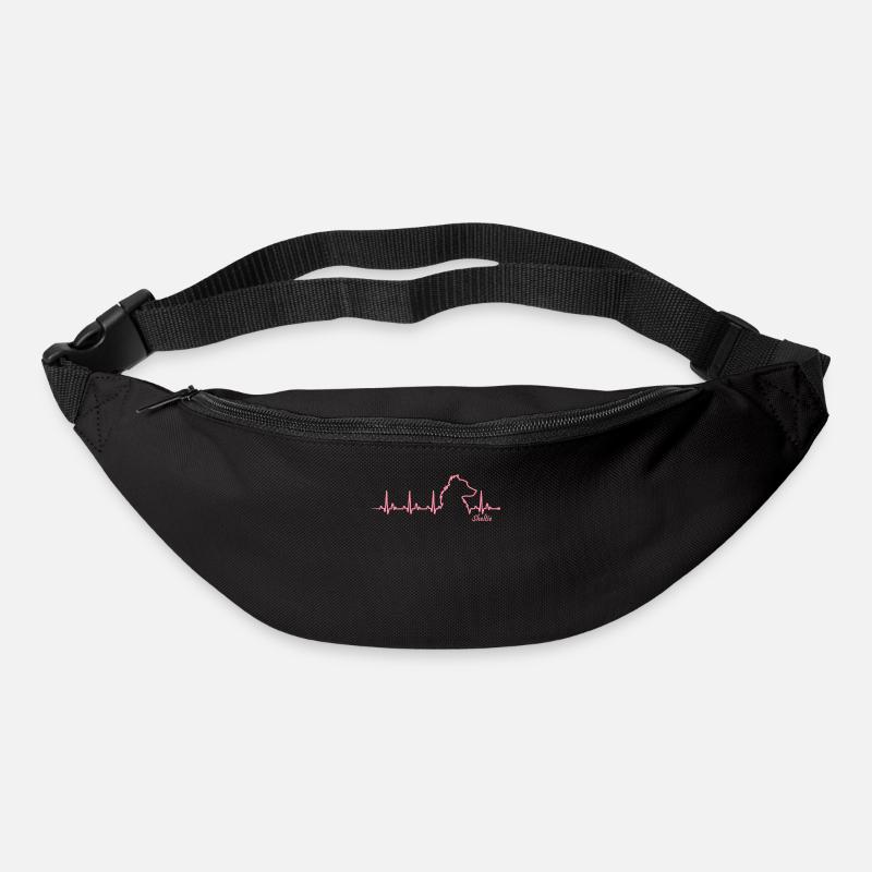 Sheltie Heartbeat - Sac banane - noir