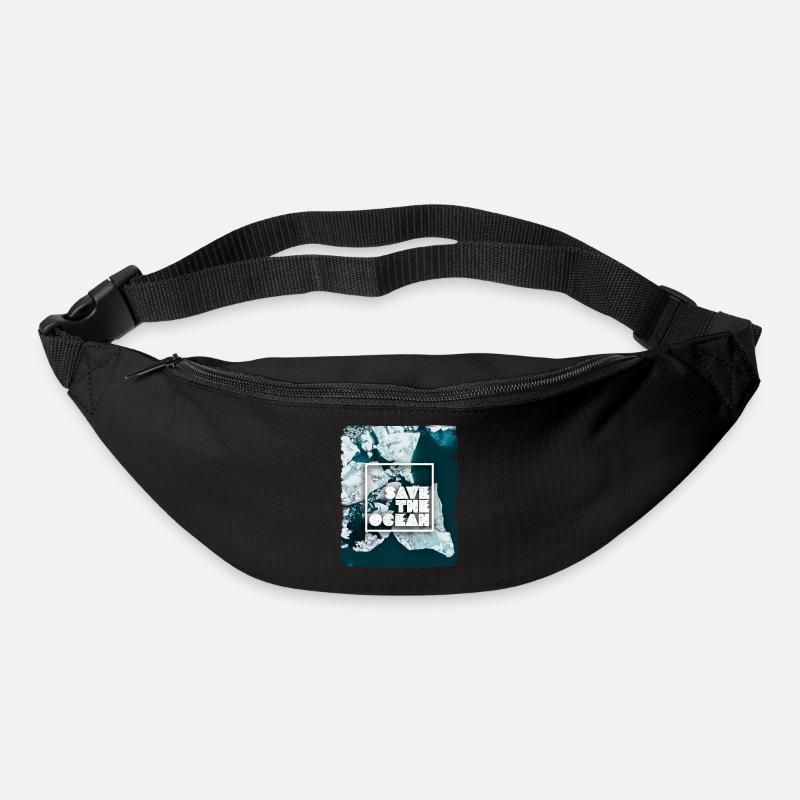 SAVE THE OCEAN - Sac banane - noir