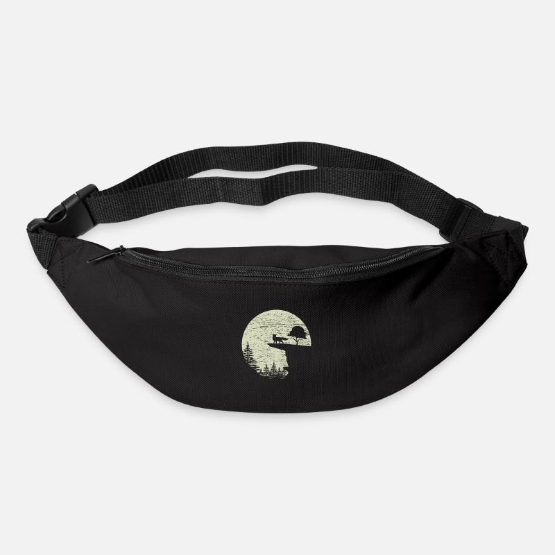 Fox forest wild moon - Bum bag - black