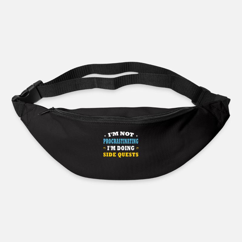 I'm Not Procrastinating I'm Doing Side Quests - Bum bag - black