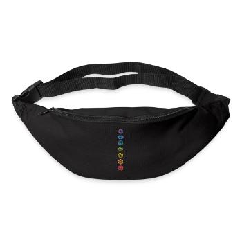 Sieben Chakren Yoga Meditationsenergie - Gürteltasche - Schwarz - Vorne