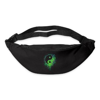 zen yin yang tribal tattoo asia china japan - Gürteltasche - Schwarz - Vorne