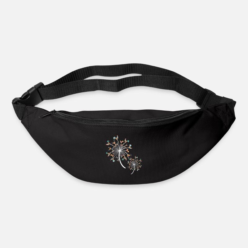 Huhn Pusteblume - Gürteltasche - Schwarz