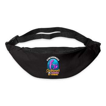 Cadeau de sirènes de nage synchrone - Sac banane - noir - Devant