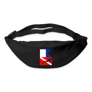 Divers scuba diving divers flags - Bum bag - black - Front