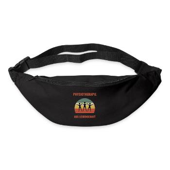 Physiotherapie T-Shirt Tolle Geschenkidee Azubis - Gürteltasche - Schwarz - Vorne