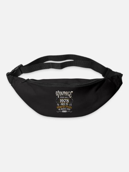 Anniversaire né en 1978 - Sac banane - noir