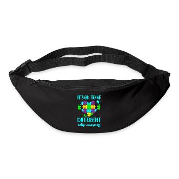 AUTISM DIFFERENT IS OK Gift for autistic people - Bum bag - black - Front