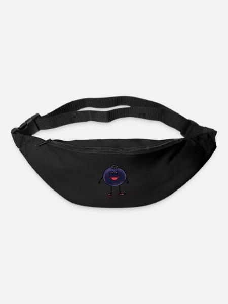 Früchte Obst Blaubeere Fantasy Ernährung - Gürteltasche - Schwarz