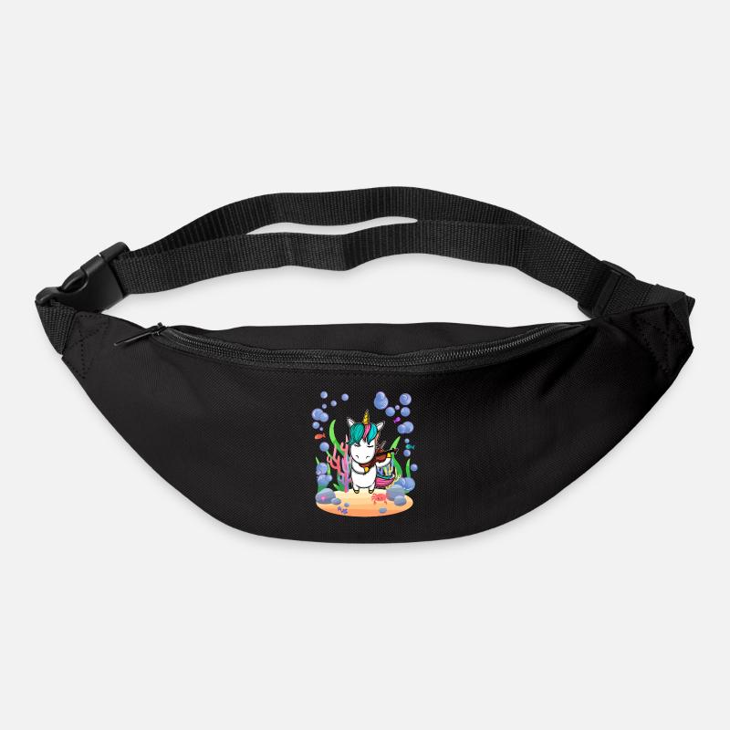 La licorne violon sous l’eau - Sac banane - noir