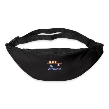 Funny Be Different Eagle Owl Owl Bird Funny Owl - Bum bag - black - Front
