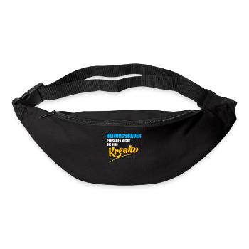 Heizungsbauer Berufe Heizungsbau Installateur - Gürteltasche - Schwarz - Vorne