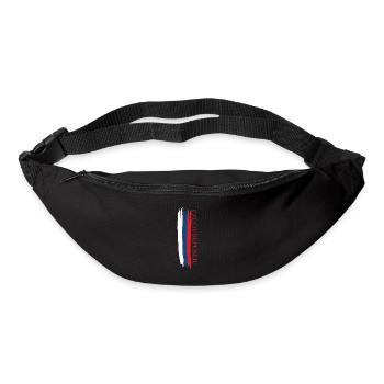 tschechische republik skizzierte Landesfarben - Gürteltasche - Schwarz - Vorne