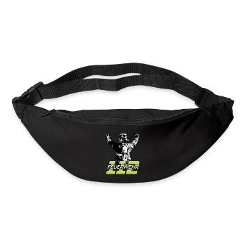 Feuerwehrmann 112 Feuerwehr Lebensretter Geschenk - Gürteltasche - Schwarz - Vorne