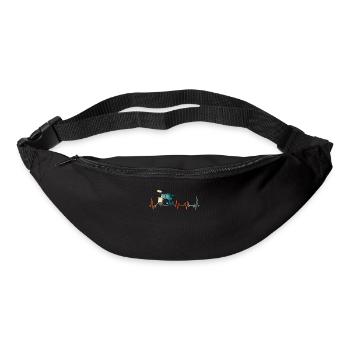 Battement de coeur batteur - Sac banane - noir - Devant