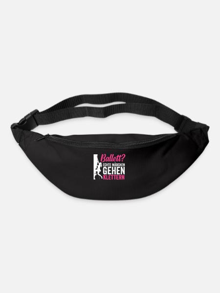Klettern Mädchen - Gürteltasche - Schwarz