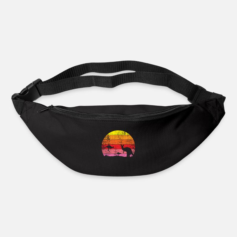 Australie rétro - Sac banane - noir