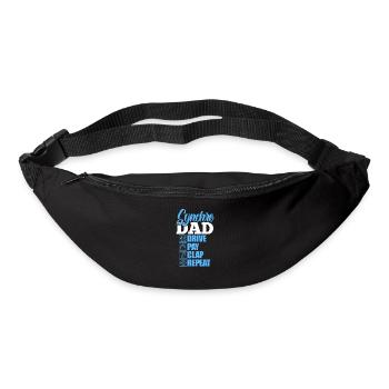 Synchronschwimmen Vater - Gürteltasche - Schwarz - Vorne