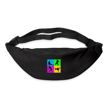 Hip Hop Tanz Tänzer Breakdance Tänzerin Geschenk - Gürteltasche - Schwarz - Vorne