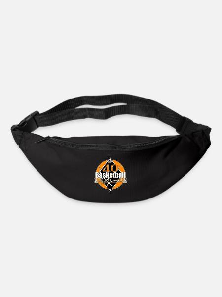 Basketball mit 40 Geschenkidee zum Geburtstag - Gürteltasche - Schwarz