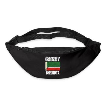 Grozny Chechnya, Chechen Flag - Bum bag - black - Front