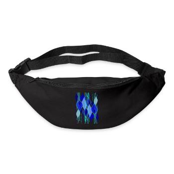 Conception de souris Fleda: formes abstraites de gouttes - Sac banane - noir - Devant