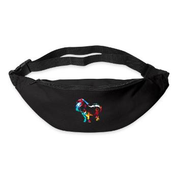 Cadeau de poney Shetland - Sac banane - noir - Devant