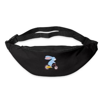 Hase am Fahhrad Ostern Mountain Bike Radfahrer Ge - Gürteltasche - Schwarz - Vorne