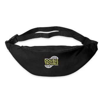Funny Tennis Double Trouble Tennis Players gift - Bum bag - black - Front