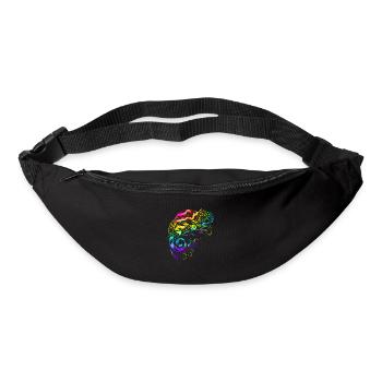 Chameleon mandala iguanas breeding reptiles - Bum bag - black - Front