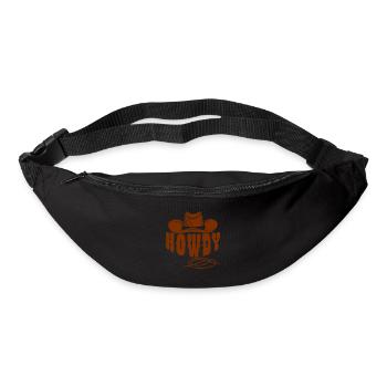 Cowboy Geschenkidee - Gürteltasche - Schwarz - Vorne